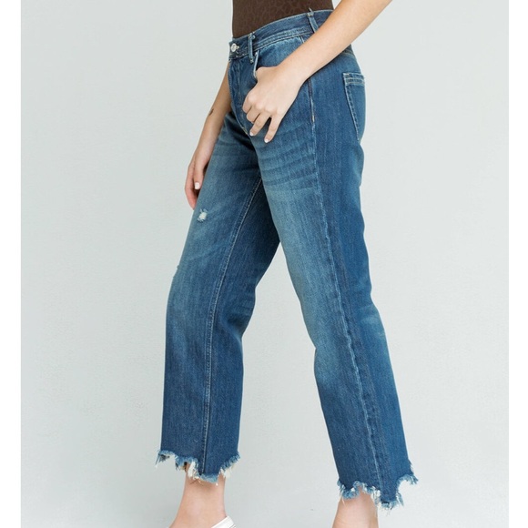 NWT Free People Maggie Dark Wash Jeans - Picture 3 of 7